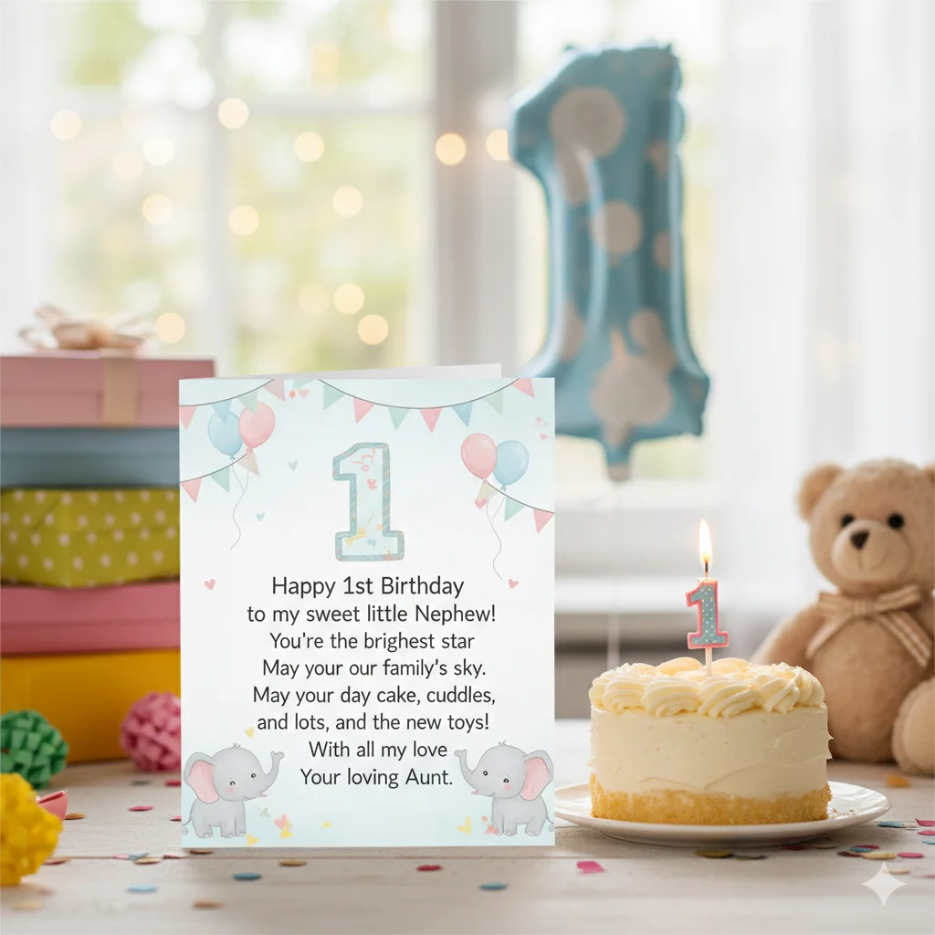 touching birthday wishes for nephew from aunt