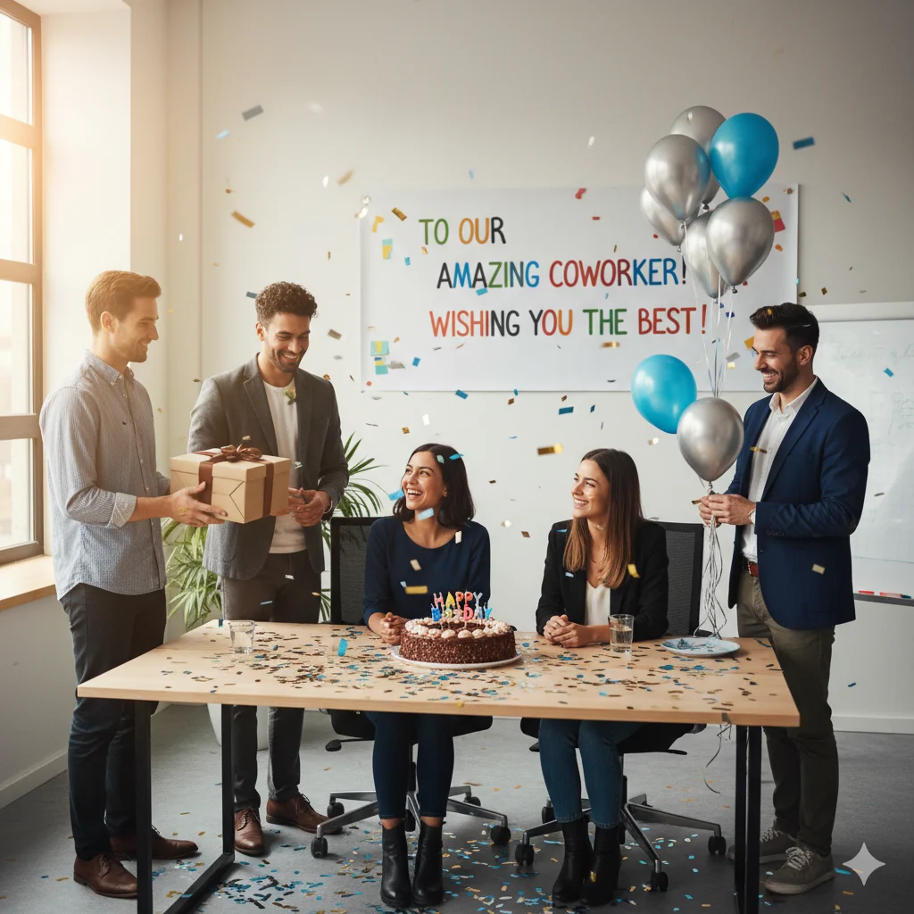 birthday wishes to coworker