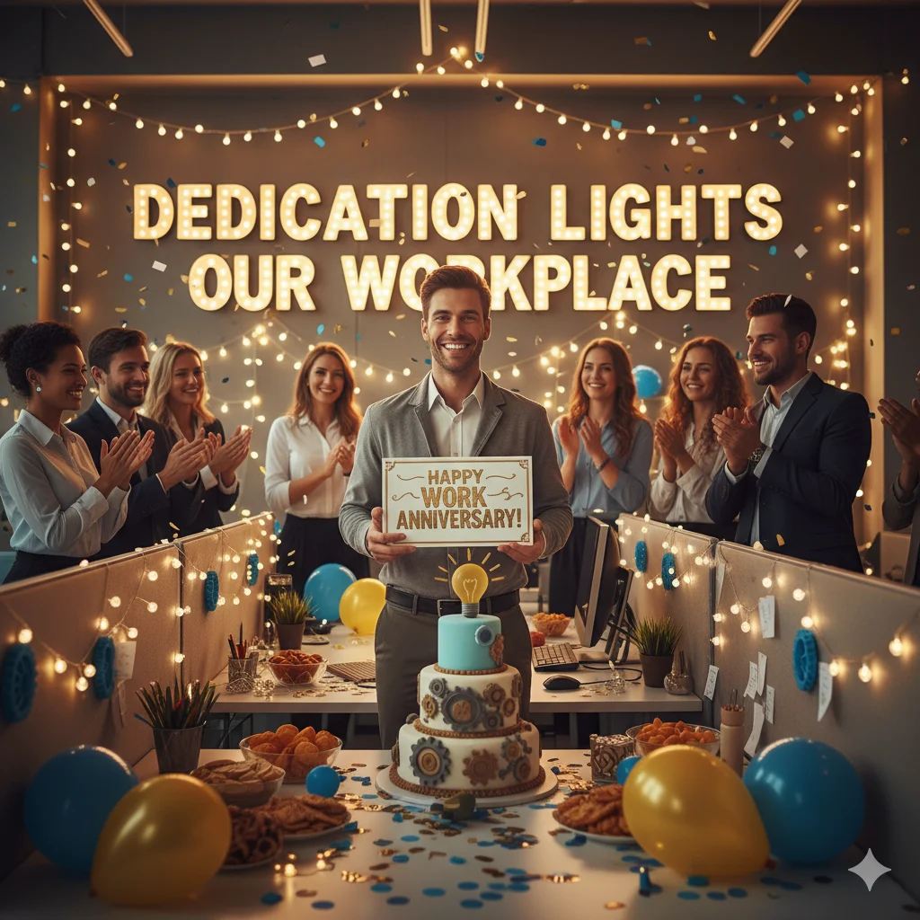 simple work anniversary wishes