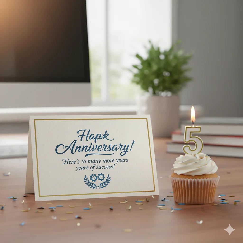 simple work anniversary wishes