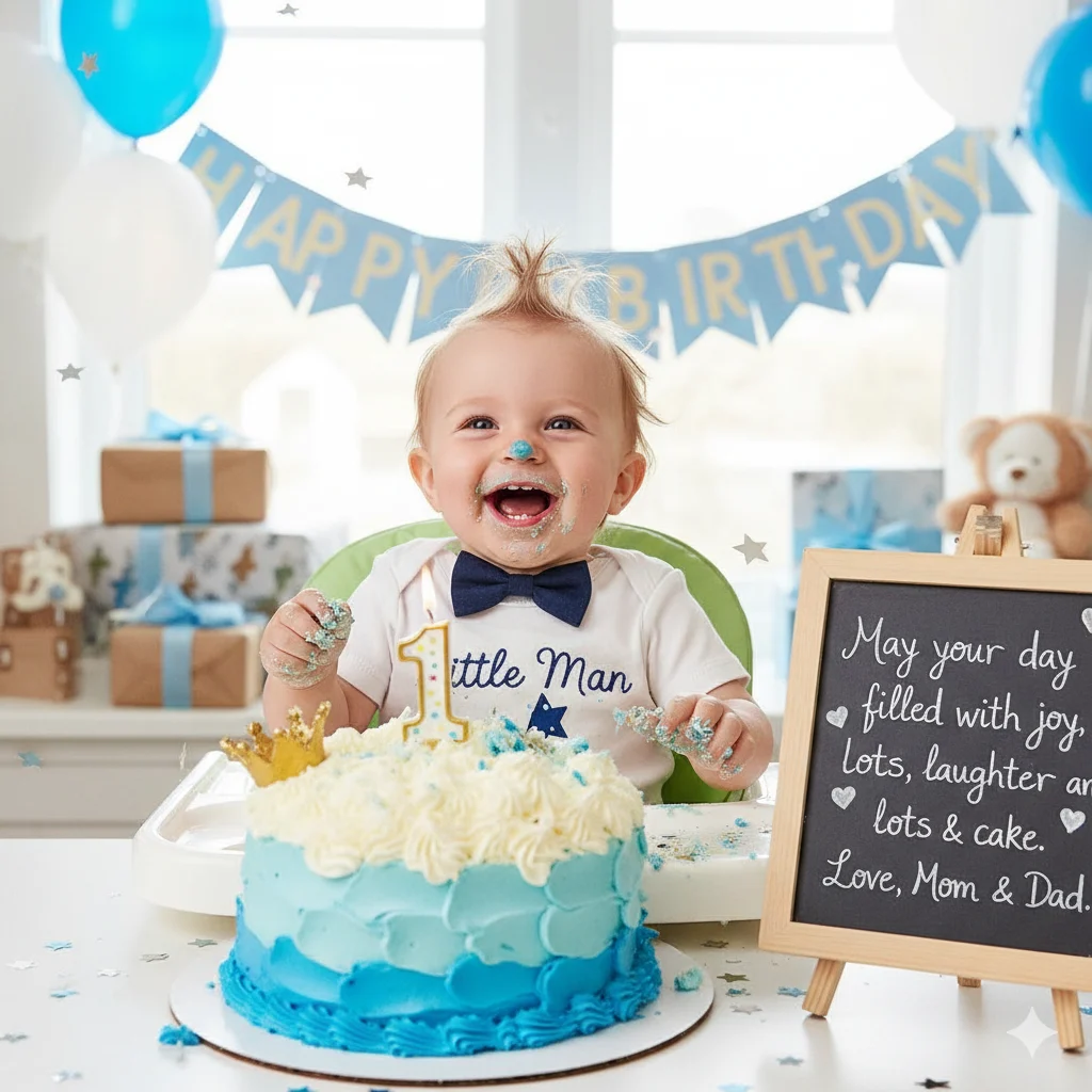 first birthday wishes for boy