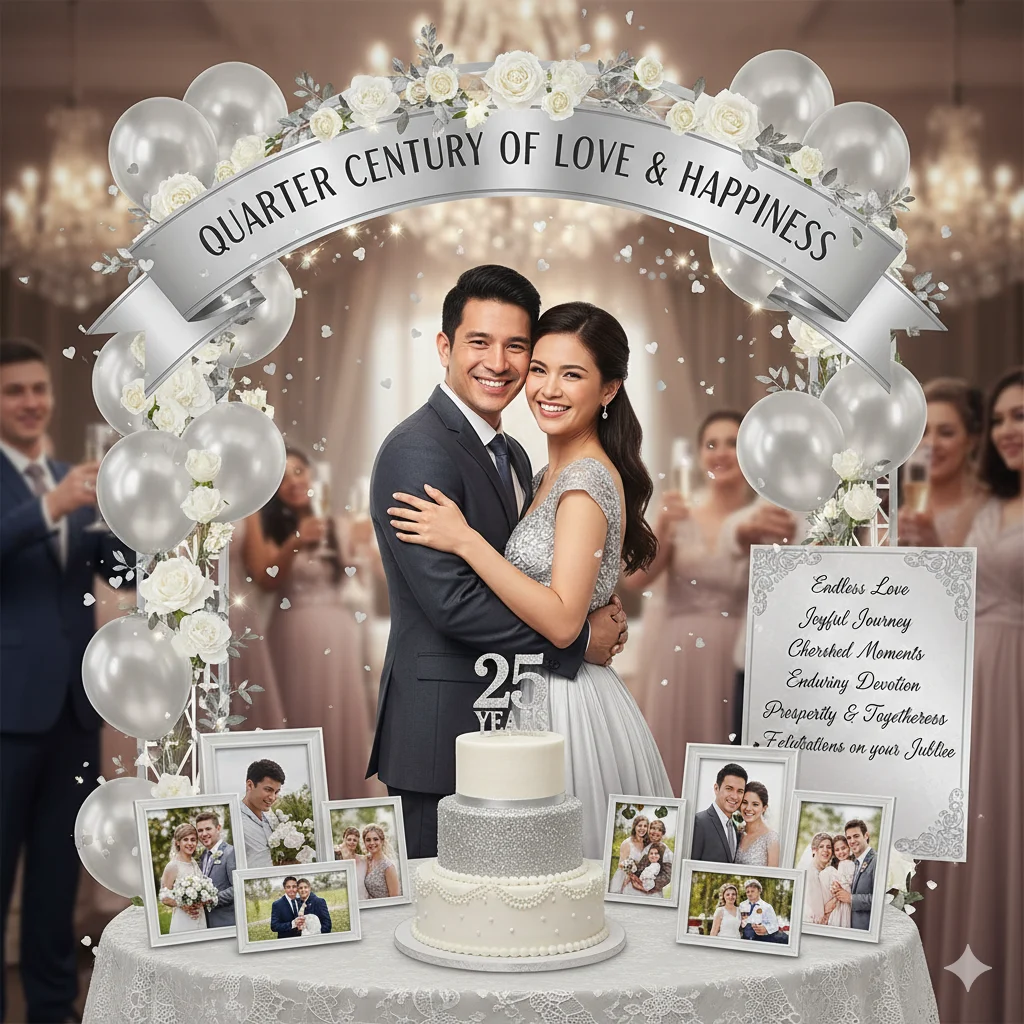 25th wedding anniversary wishes