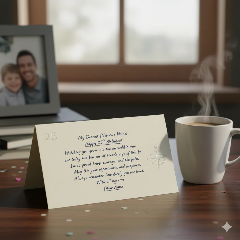 touching birthday wishes for nephew from aunt