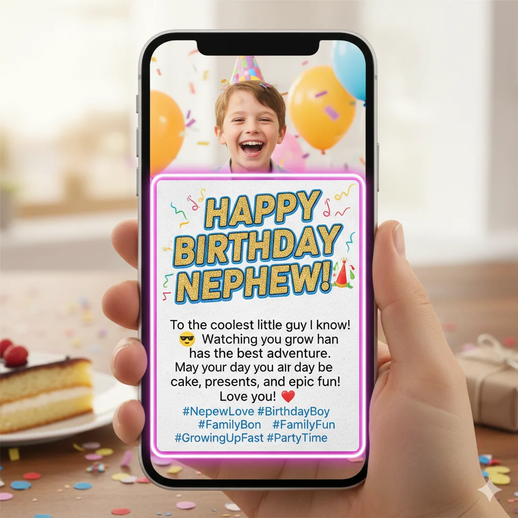 touching birthday wishes for nephew from aunt