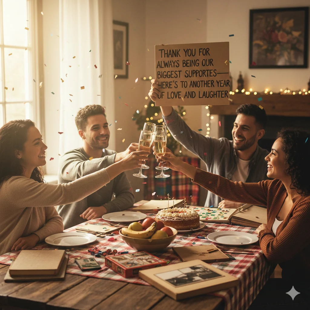 unique family happy new year wishes