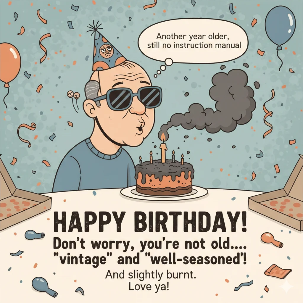funny birthday wishes for men