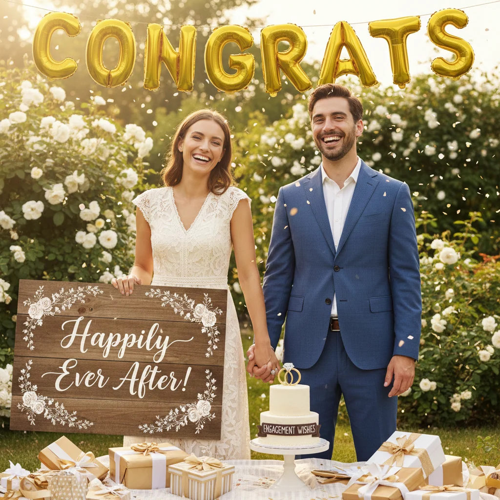 happy engagement wishes