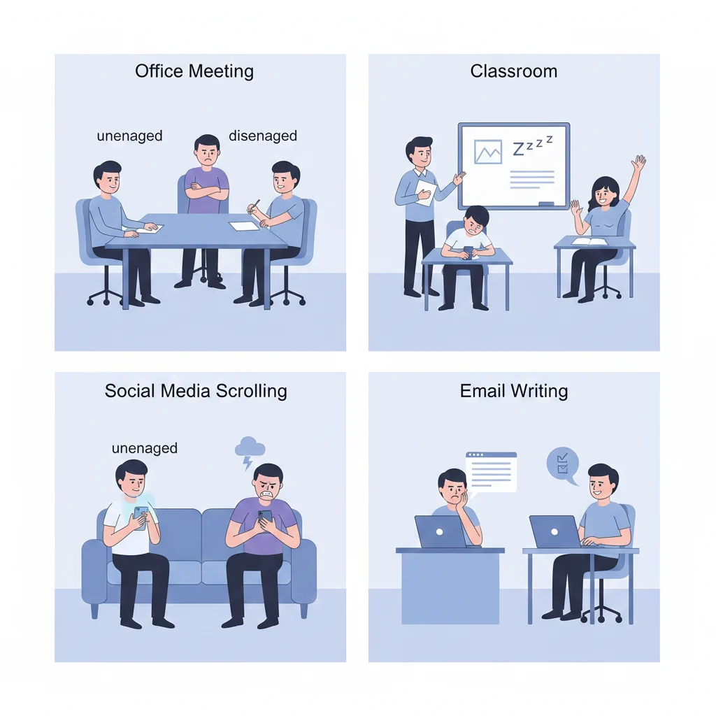 unengaged or disengaged