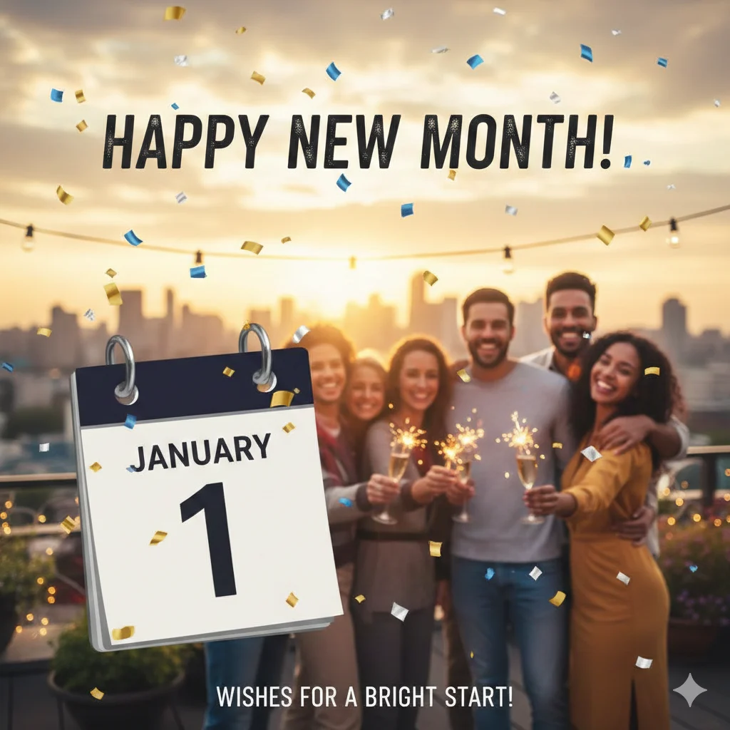 happy new month wishes