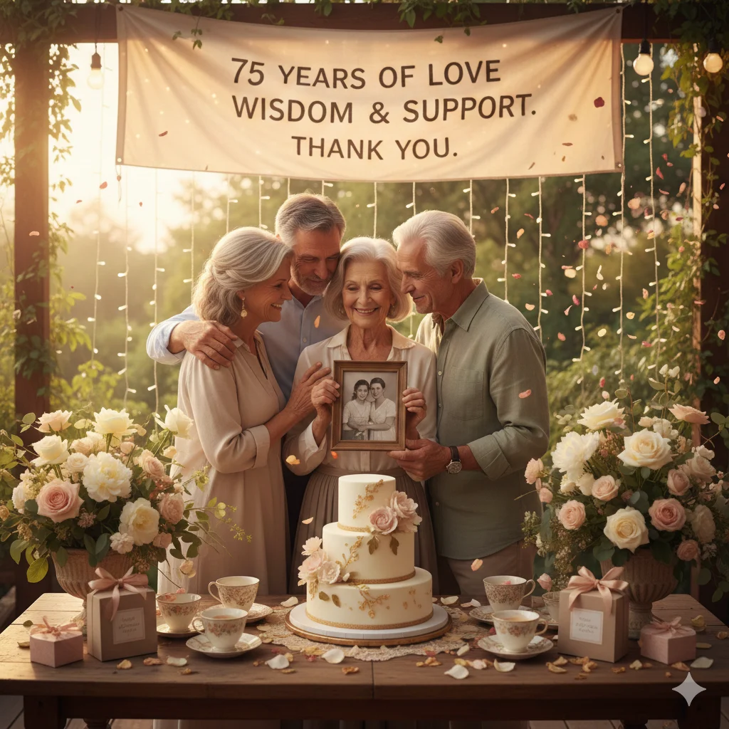 75th birthday wishes