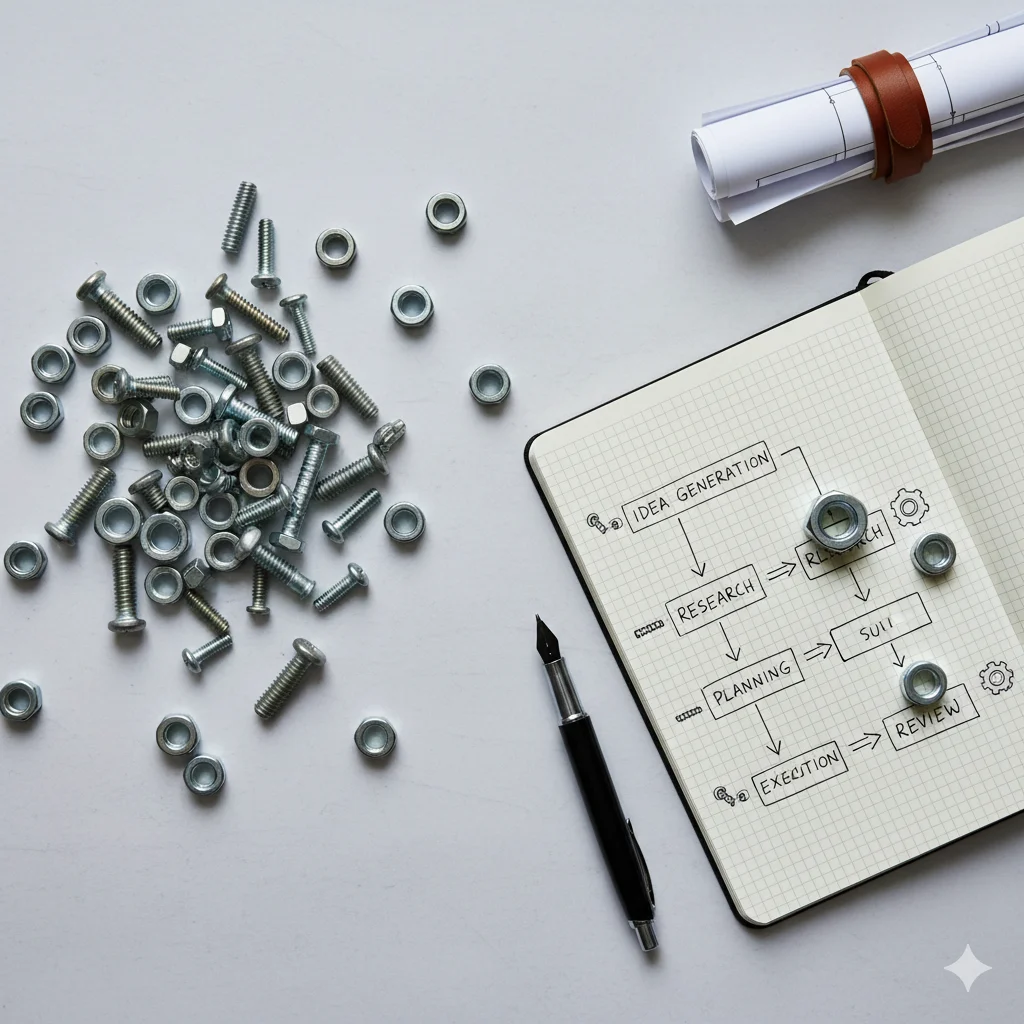 nut or bolt (contextual, but not spelling)