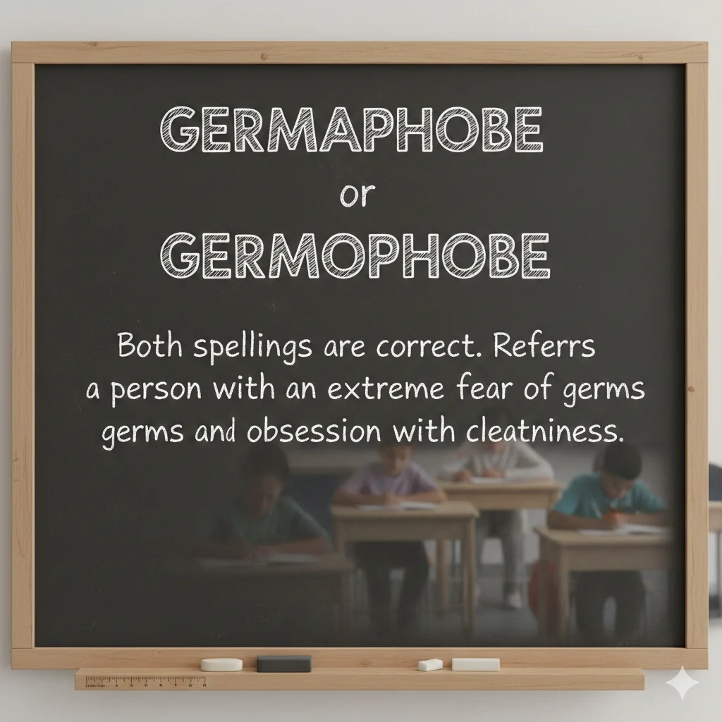 germaphobe or germophobe