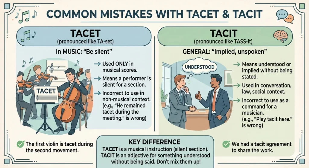 tacet or tacit