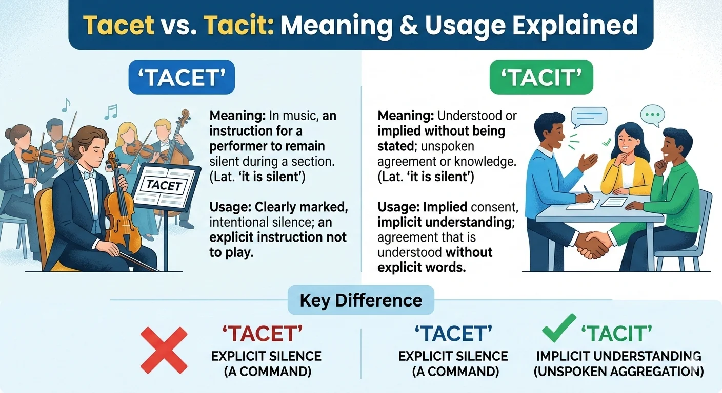 tacet or tacit