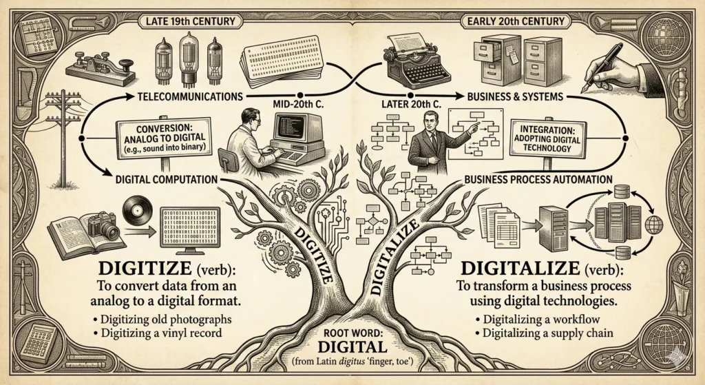 digitize or digitalize