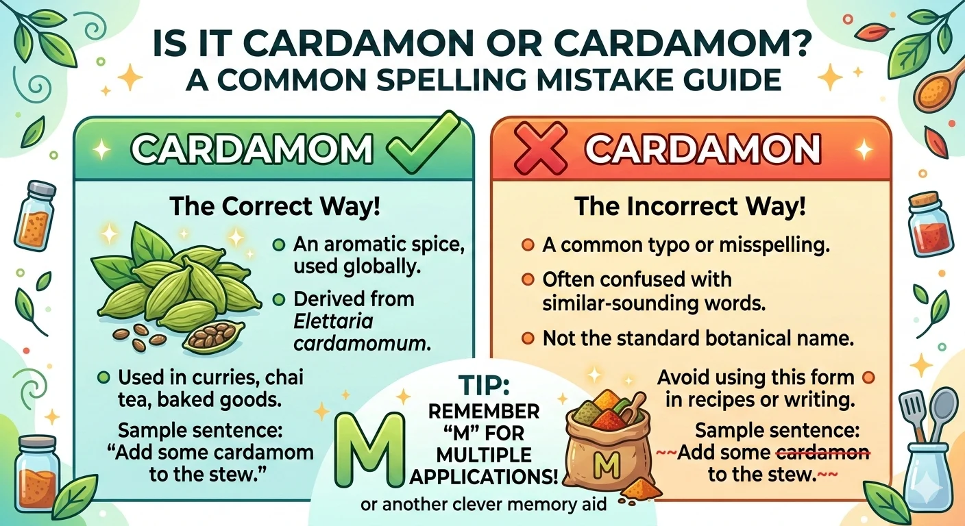 cardamon or cardamom