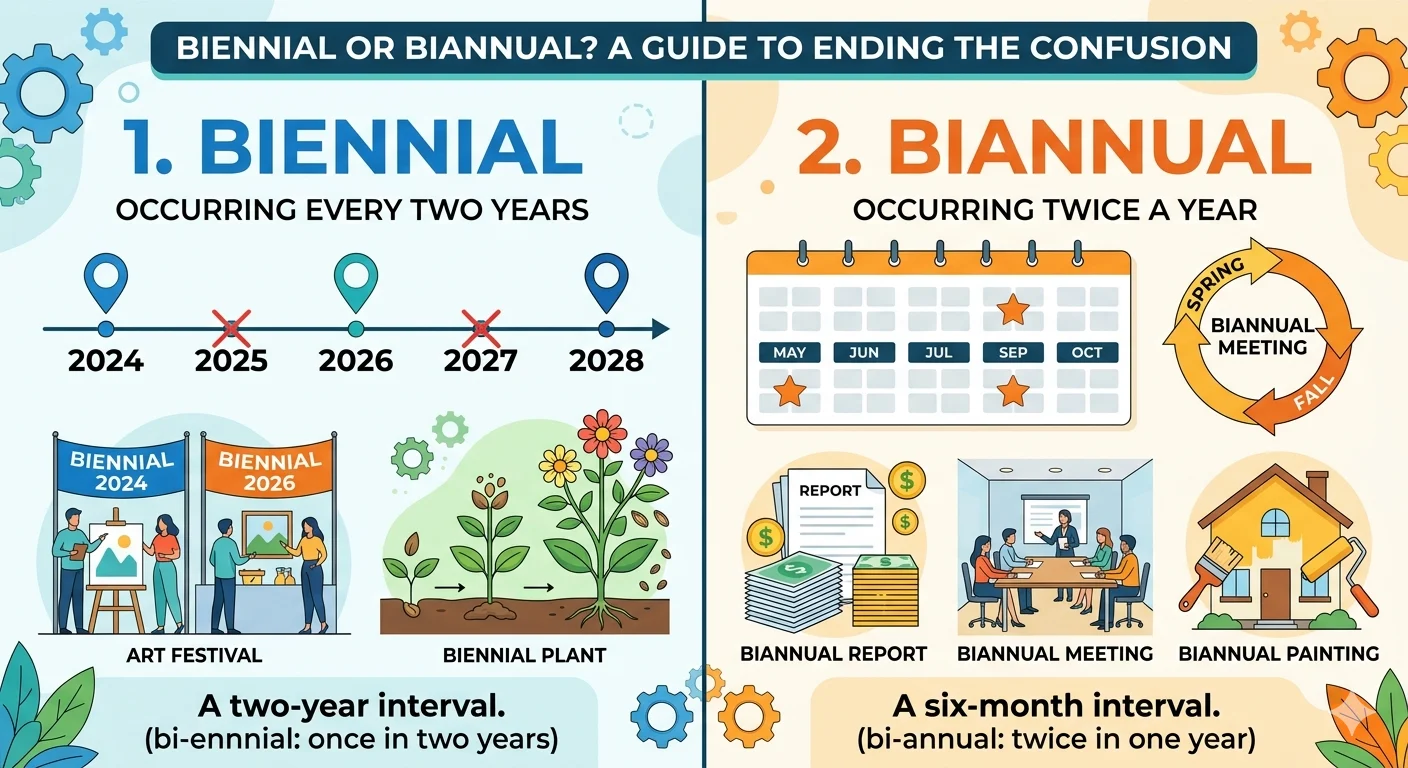 biennial or biannual