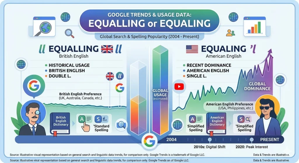equalling or equaling