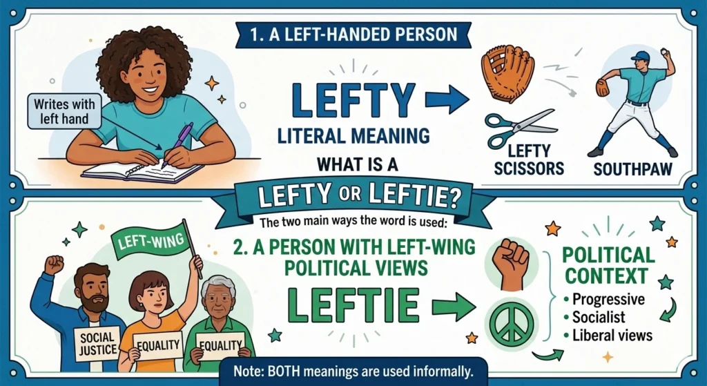 lefty or leftie