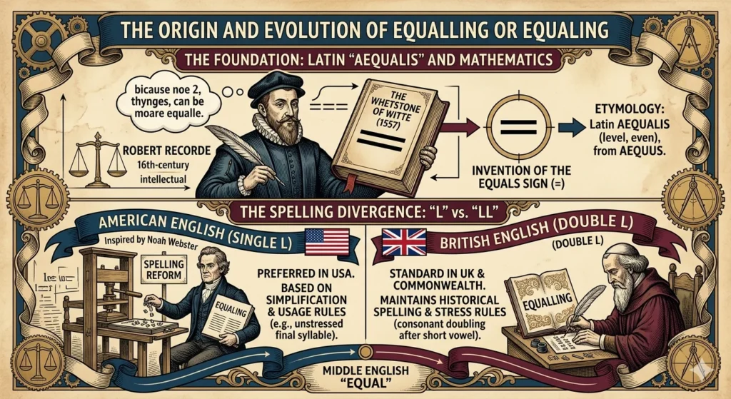 equalling or equaling