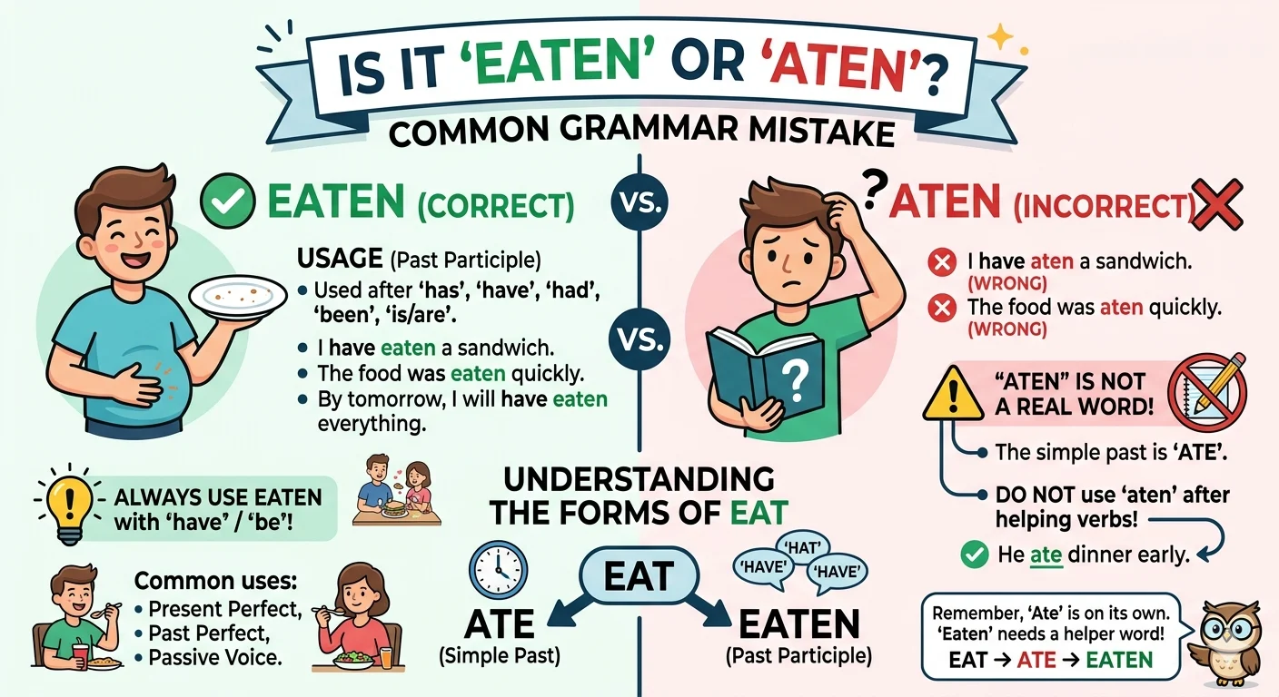 eaten or aten