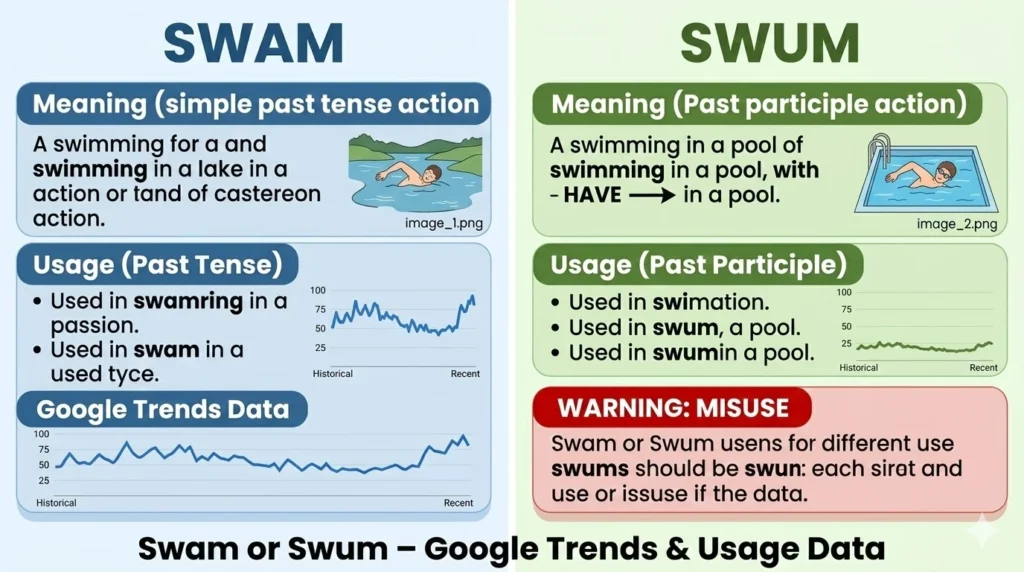 swam or swum