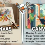 canvas or canvass