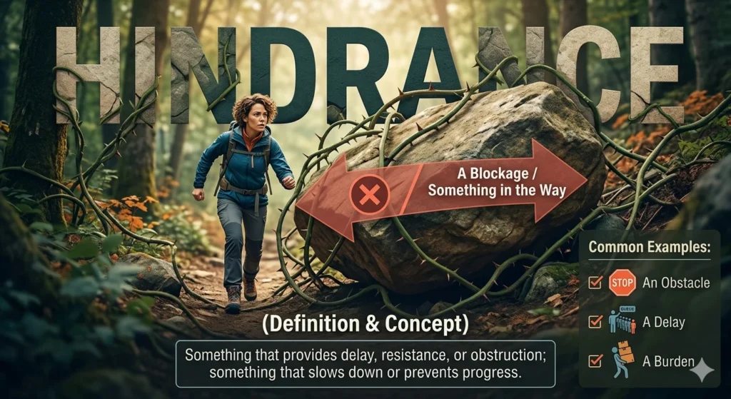 hinderance or hindrance