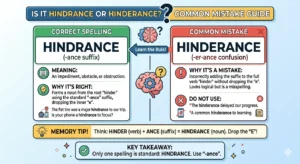 hinderance or hindrance