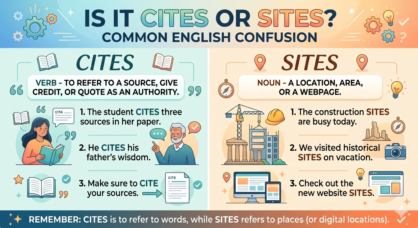 cites or sites