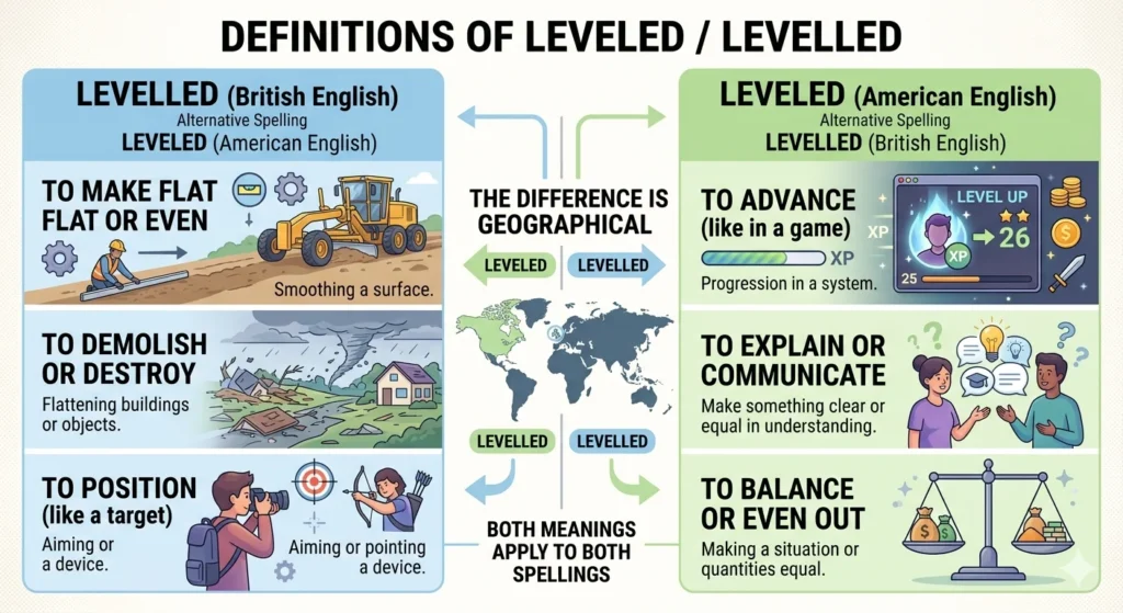 leveled or levelled